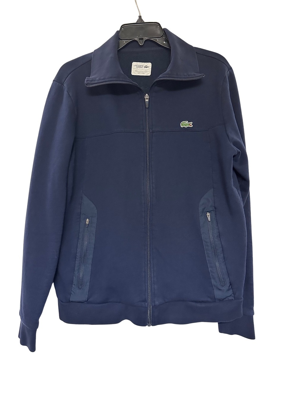 Lacoste Sport x Djokovic Navy Fleece Full Zip Track Jacket Men’s L